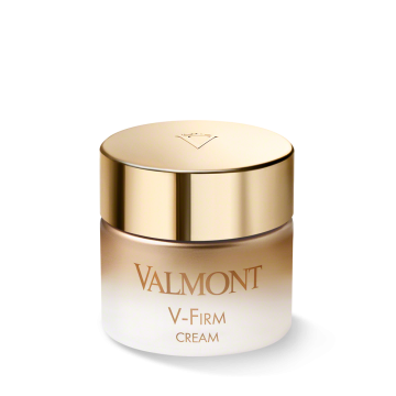 V-Firm Cream concentrates its efforts on densifying the skin’s barrier to improve firmness and elasticity for a face contour redefined.