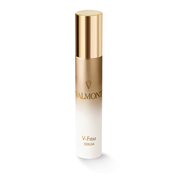 Valmont V-Firm Serum targeting tone and elasticity to plump and firm the facial contours.